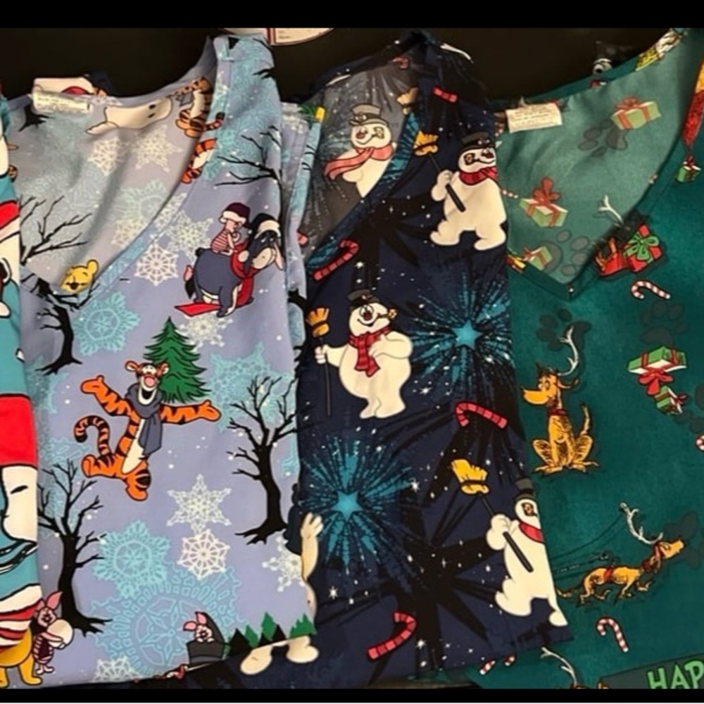 2XL Christmas Scrub Bundle